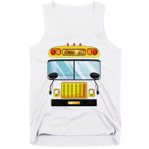 School Bus Halloween Costume Funny Bus Driver Tank Top