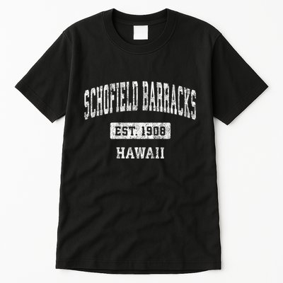 Schofield Barracks Hawaii Hi Vintage Sports Established Tall T-Shirt