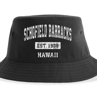 Schofield Barracks Hawaii Hi Vintage Sports Established Sustainable Bucket Hat