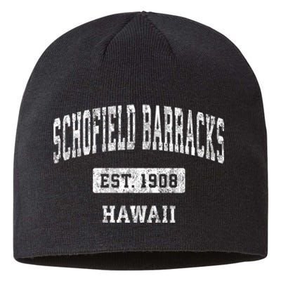 Schofield Barracks Hawaii Hi Vintage Sports Established Sustainable Beanie