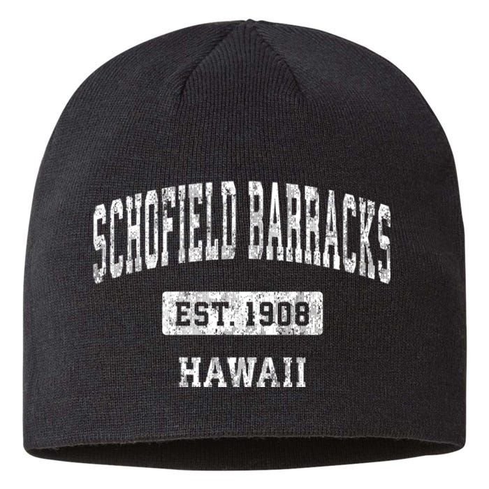 Schofield Barracks Hawaii Hi Vintage Sports Established Sustainable Beanie