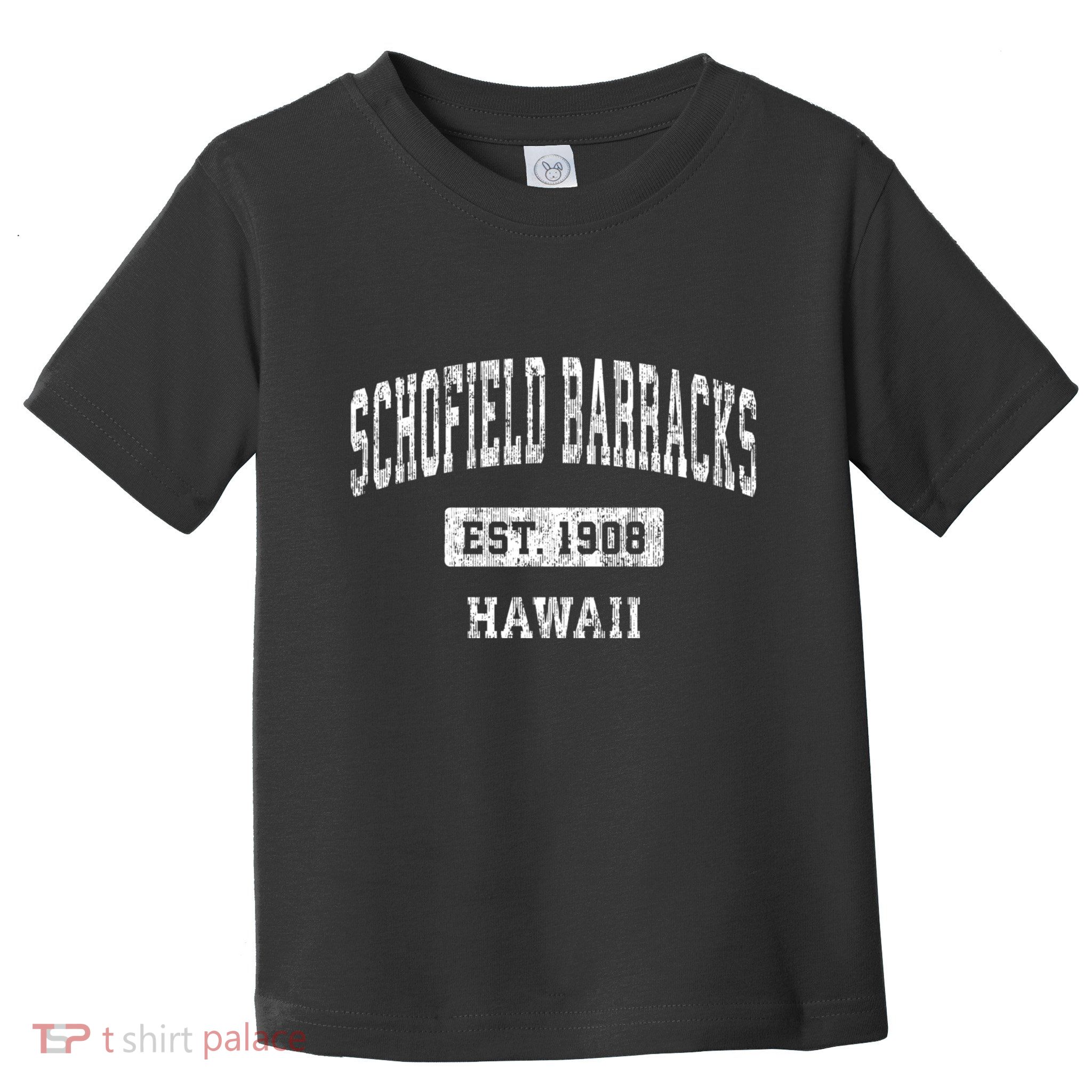 Schofield Barracks Hawaii Hi Vintage Sports Established Toddler T-Shirt