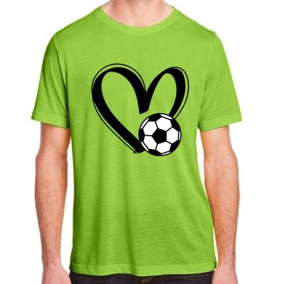 Soccer Ball Heart Gift Adult ChromaSoft Performance T-Shirt