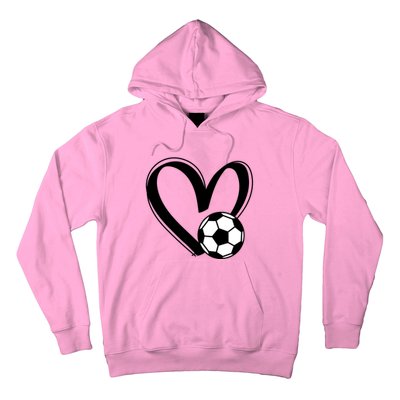 Soccer Ball Heart Gift Hoodie