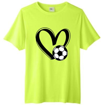 Soccer Ball Heart Gift Tall Fusion ChromaSoft Performance T-Shirt