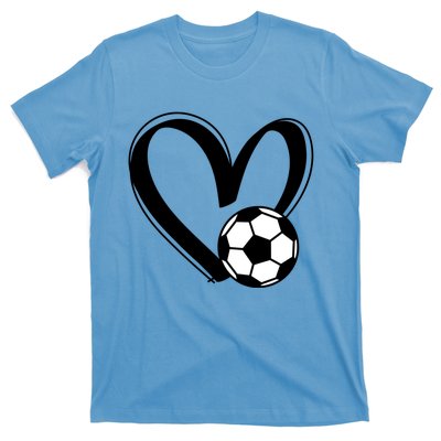 Soccer Ball Heart Gift T-Shirt