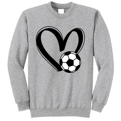 Soccer Ball Heart Gift Sweatshirt