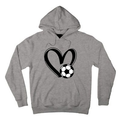 Soccer Ball Heart Gift Tall Hoodie