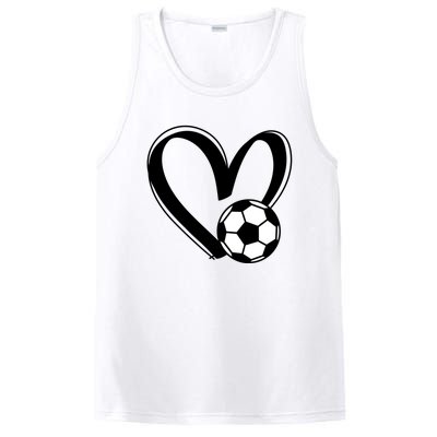 Soccer Ball Heart Gift PosiCharge Competitor Tank