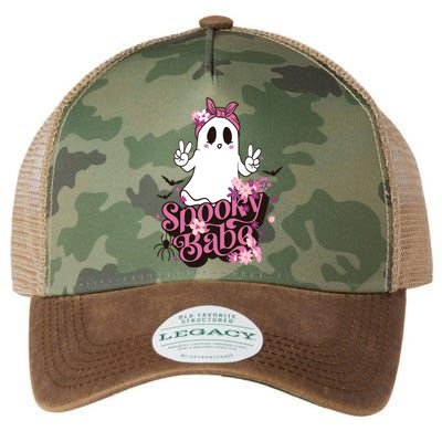 Spooky Babe Halloween Boo Crew Family Matching Great Gift Legacy Tie Dye Trucker Hat