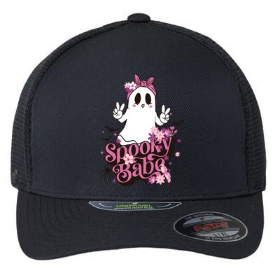 Spooky Babe Halloween Boo Crew Family Matching Great Gift Flexfit Unipanel Trucker Cap