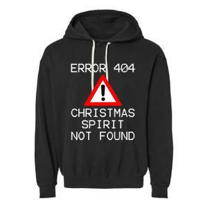 Scrooge Bah Humbug Error 404 Anti Christmas Spirit Garment-Dyed Fleece Hoodie