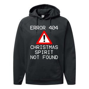 Scrooge Bah Humbug Error 404 Anti Christmas Spirit Performance Fleece Hoodie