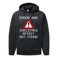 Scrooge Bah Humbug Error 404 Anti Christmas Spirit Performance Fleece Hoodie