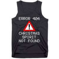 Scrooge Bah Humbug Error 404 Anti Christmas Spirit Tank Top