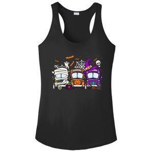 School Bus Halloween Costume Funny Bus Driver Ladies PosiCharge Competitor Racerback Tank