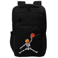 Skeleton Basketball Halloween Pumpkin Slam Dunk Impact Tech Backpack