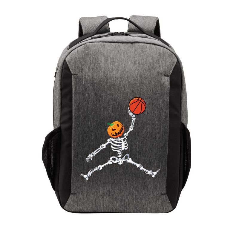 Skeleton Basketball Halloween Pumpkin Slam Dunk Vector Backpack