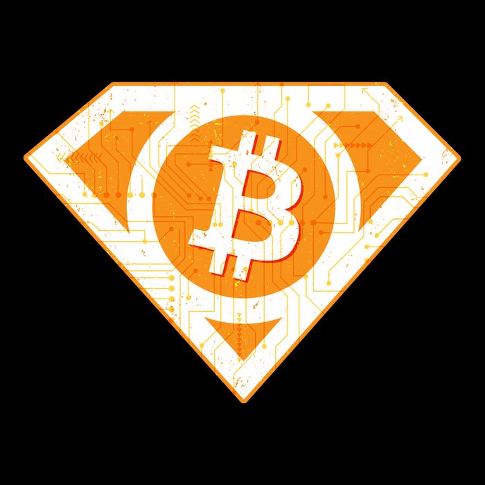 Super Bitcoin Hero Logo Bag