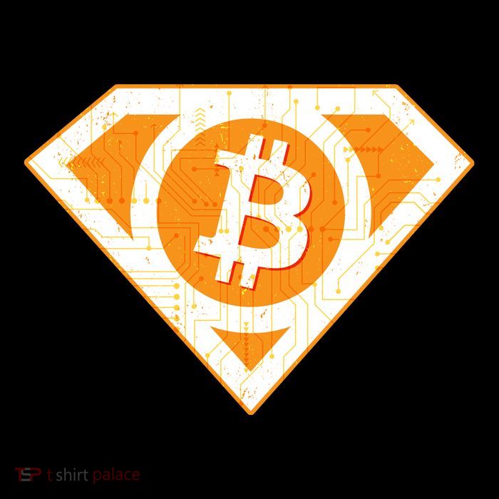 Super Bitcoin Hero Logo Sustainable Knit Beanie