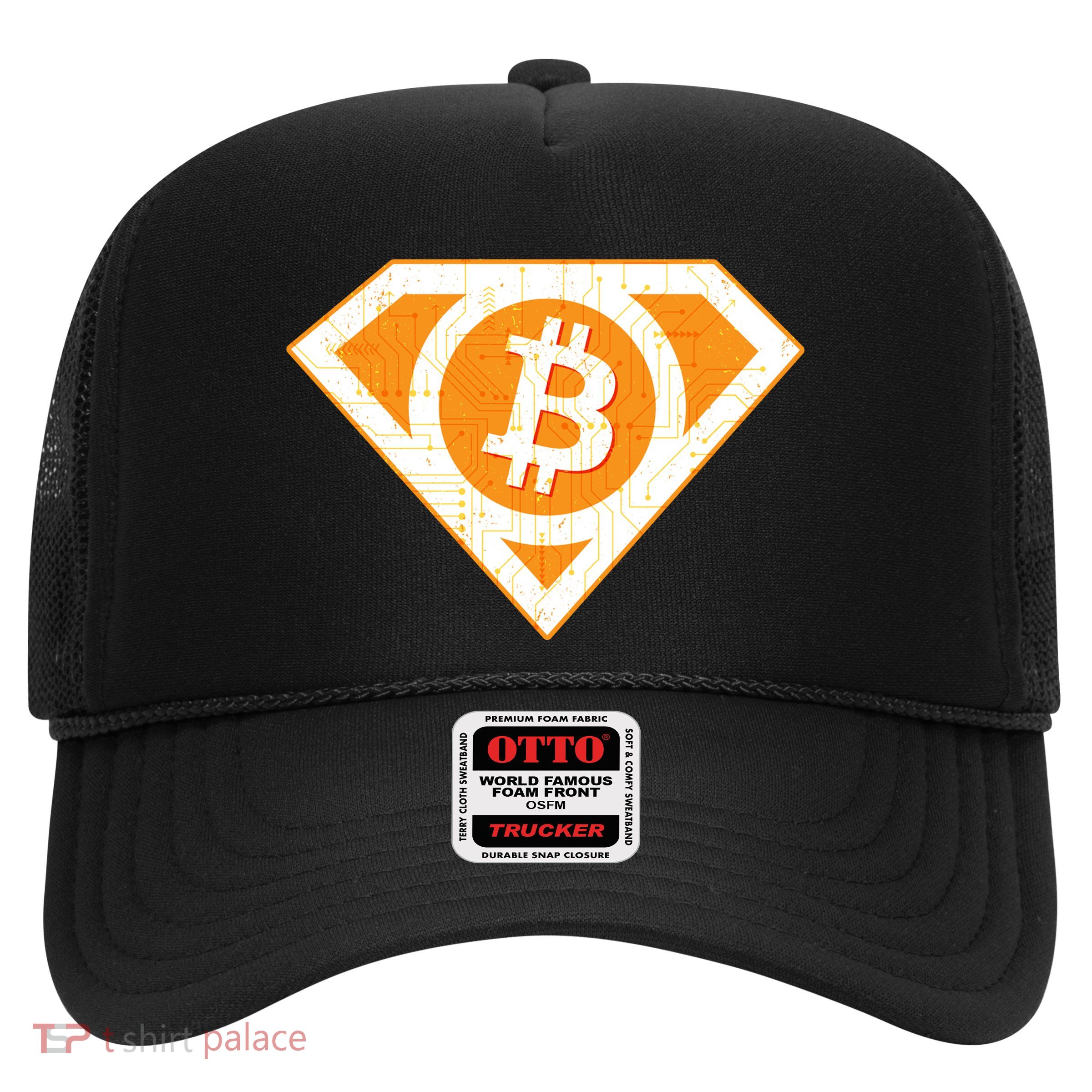 Super Bitcoin Hero Logo Trucker Hat