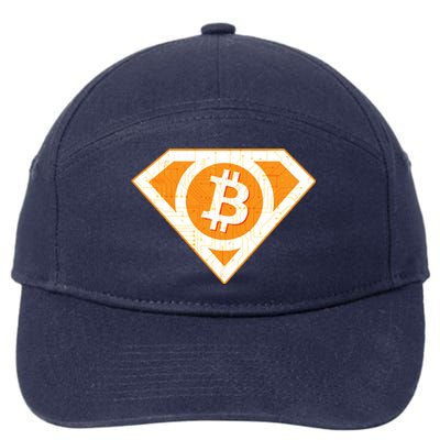 Super Bitcoin Hero Logo 7-Panel Snapback Hat