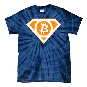 Super Bitcoin Hero Logo Tie-Dye T-Shirt