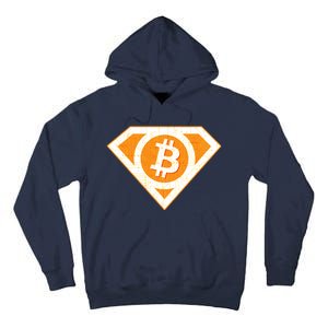 Super Bitcoin Hero Logo Tall Hoodie