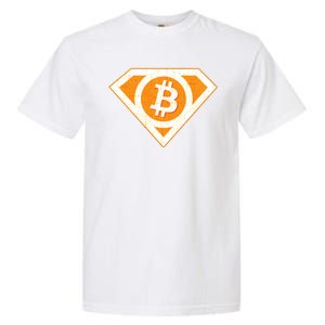 Super Bitcoin Hero Logo Garment-Dyed Heavyweight T-Shirt