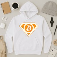 Super Bitcoin Hero Logo Hoodie