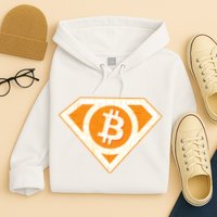 Super Bitcoin Hero Logo Hoodie