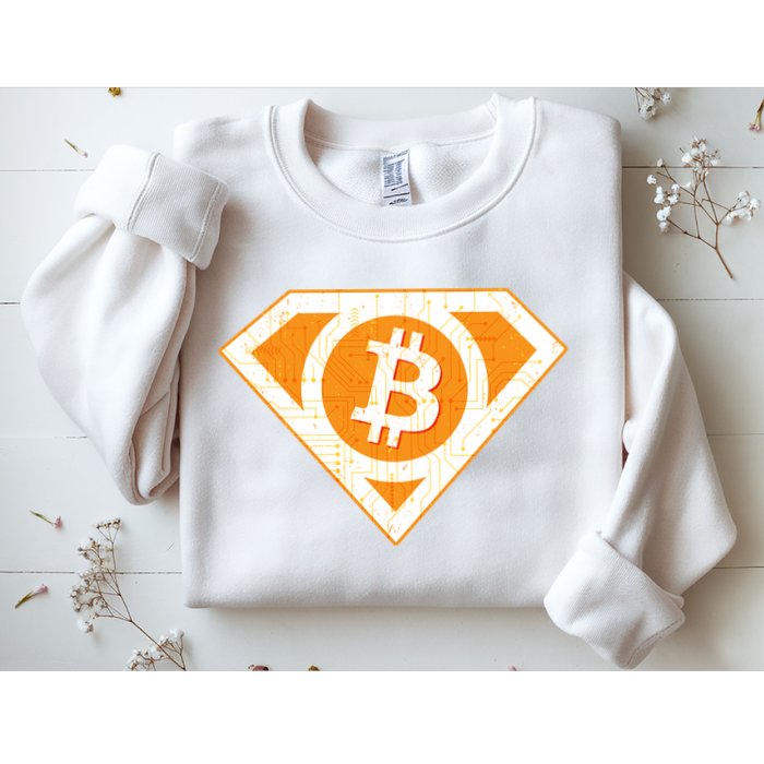 Super Bitcoin Hero Logo Sweatshirt