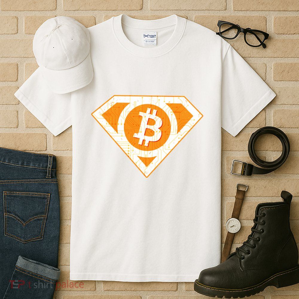 Super Bitcoin Hero Logo Tall T-Shirt