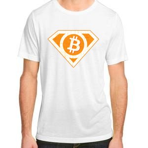 Super Bitcoin Hero Logo Adult ChromaSoft Performance T-Shirt