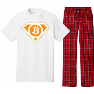 Super Bitcoin Hero Logo Pajama Set