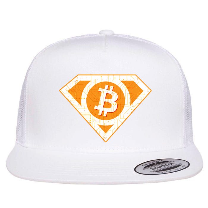 Super Bitcoin Hero Logo Flatbill Hat