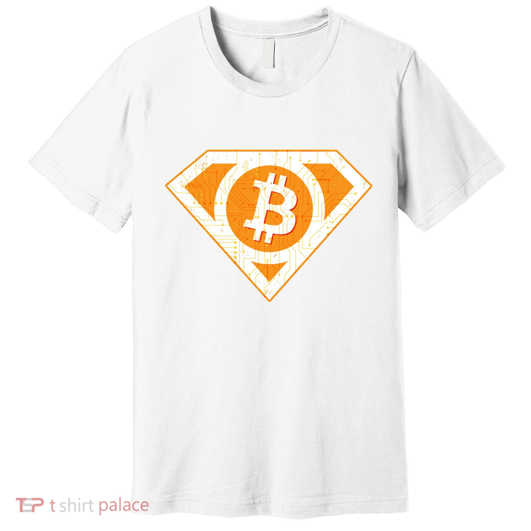 Super Bitcoin Hero Logo Premium T-Shirt