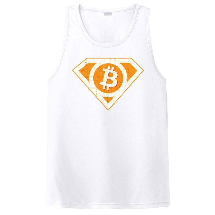 Super Bitcoin Hero Logo PosiCharge Competitor Tank