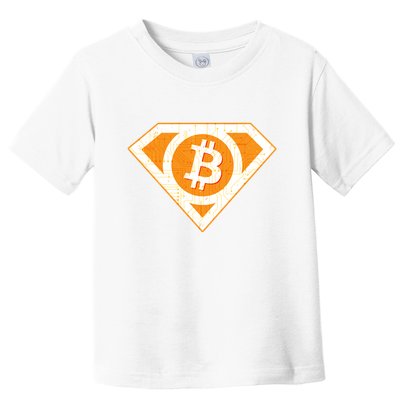Super Bitcoin Hero Logo Toddler T-Shirt