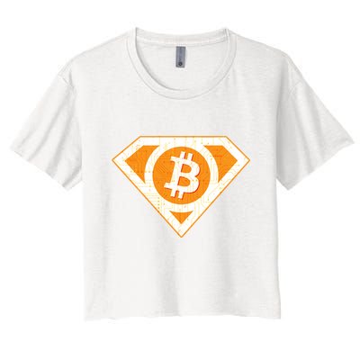 Super Bitcoin Hero Logo Crop Top