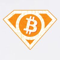 Super Bitcoin Hero Logo Wool Snapback Cap
