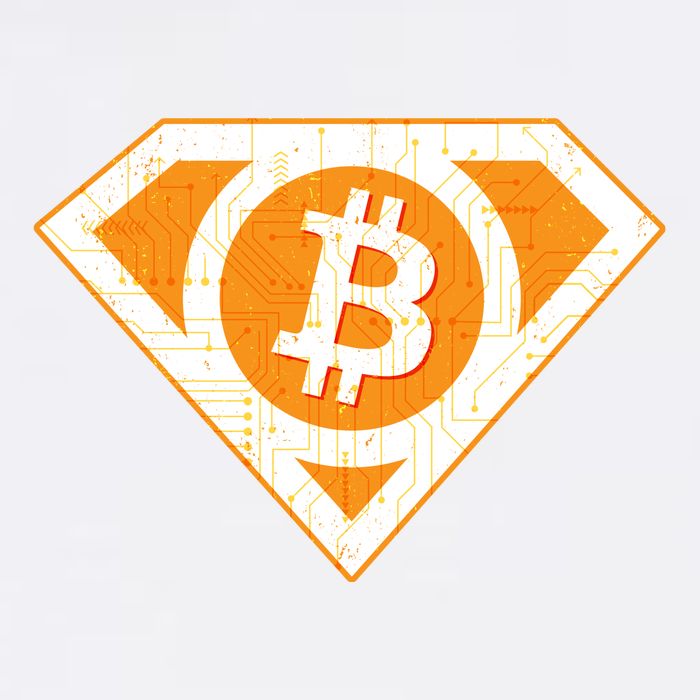 Super Bitcoin Hero Logo Wool Snapback Cap