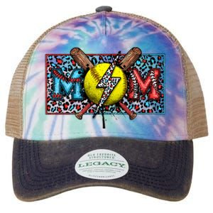 Softball Ball happy Grandma Mother's Day Legacy Tie Dye Trucker Hat