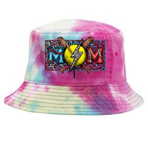 Softball Ball happy Grandma Mother's Day Tie-Dyed Bucket Hat