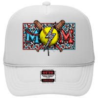 Softball Ball happy Grandma Mother's Day High Crown Mesh Back Trucker Hat