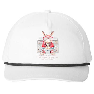 Sunglass Bunny Hip Hop Hippity Easter Snapback Five-Panel Rope Hat