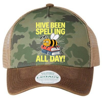 Spelling Bee Humor Spelling Champion Word Nerd Spelling Legacy Tie Dye Trucker Hat