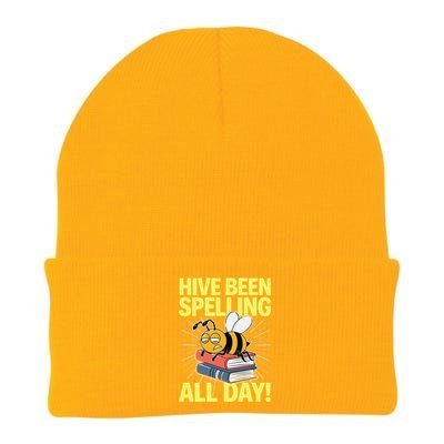 Spelling Bee Humor Spelling Champion Word Nerd Spelling Knit Cap Winter Beanie