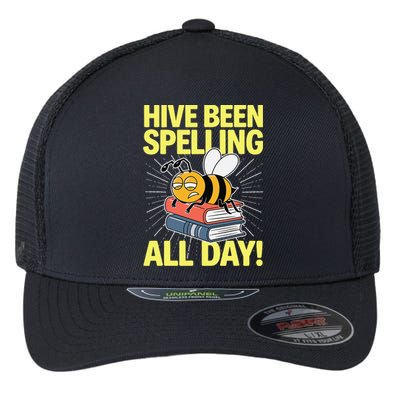 Spelling Bee Humor Spelling Champion Word Nerd Spelling Flexfit Unipanel Trucker Cap