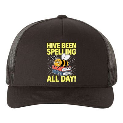 Spelling Bee Humor Spelling Champion Word Nerd Spelling Yupoong Adult 5-Panel Trucker Hat